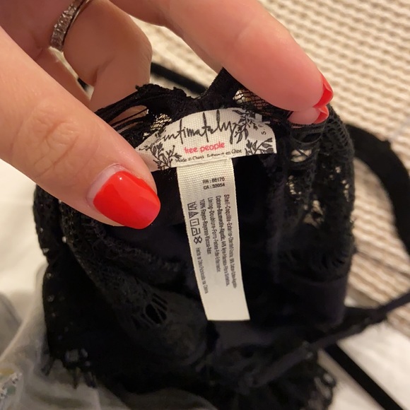 Free People Black Lace Mini Dress - Picture 3 of 3